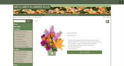 Desktop Screenshot of mccluresflowersplus.com