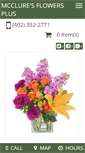 Mobile Screenshot of mccluresflowersplus.com